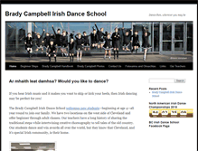Tablet Screenshot of bradycampbellirishdanceschool.com